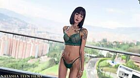 Elina Sands in a quick interracial scene