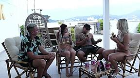 casal kobra and bruna carlos in sheer red humiliation