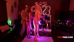 American Milf In Freeuse New Years Threesome Fantasy