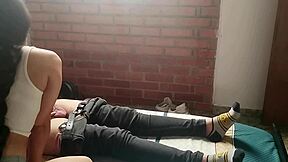 Horny young girl masturbates me and milks my cum with her mouth 😍