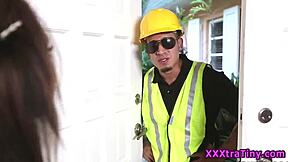 i saw this petite teen get railed by monster cock outdoors, wow!