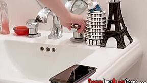 teen rides huge black cock in hd, masturbating before cumshot