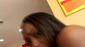 Black Teen Fucked on Sofa Casting