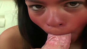 rosario gets facial after sucking dick in casual scene