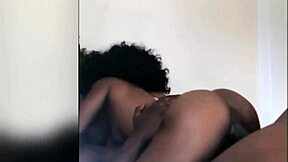 ebony teen rides big black dick to orgasm like bull
