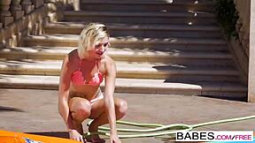 babes eliza jane tara ashley slip and slide