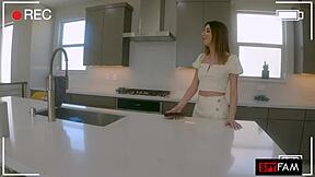 Camilla Cream begs for stepdad's cock after catching him