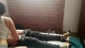 Horny young girl masturbates me and milks my cum with her mouth 😍