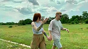 Oh Wow, Sexy Redhead Teases Then Sucks Cock In Quickie!