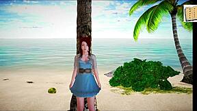 My new family episode with teen 18+ redhead and brunette playing erotic game