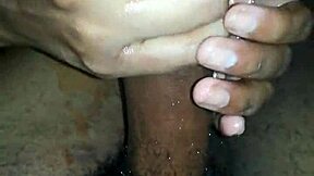 Desi Neighbour Gives Handjob To Cock Leading To Cumshot