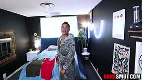 Ebony step granny craves young cock with deepthroat