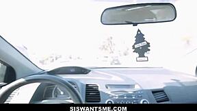 Does tiny latina stepsister Katya Rodriguez let Dylan Snow fuck her after errands?