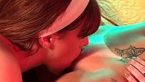 Maid licks boss's daughter's pussy.