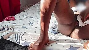 Wife seduces with twerking ass for morning fucking and creampie