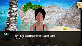 My new family episode with teen 18+ redhead and brunette playing erotic game