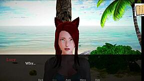 My new family episode with teen 18+ redhead and brunette playing erotic game