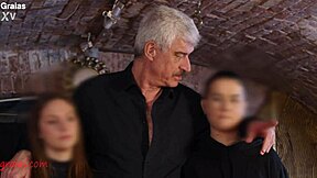 Two cuties are dominated by the holy master in kinky bdsm