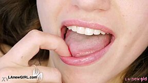 cute brunette model showing her sexy body, want to see more?