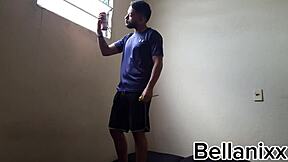 i asked my neighbor to fix my window and he fucked me