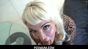 Inked Blonde Stepmom Anna Nicole West Drilled By Stepson