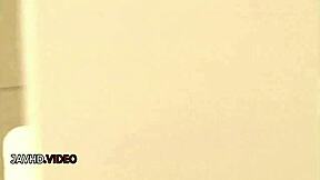 asian teen babe uses unique toys to explore her wet pussy in solo session