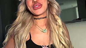 Sister's best friend luna luxe blows bubbles in household fantasy 😘