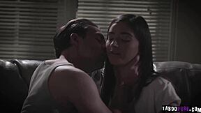 Emily Willis endures rough devirginization by uncle's monster cock