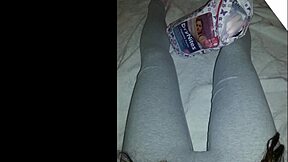 Wet diaper girl Kayla slideshow with lover intensely