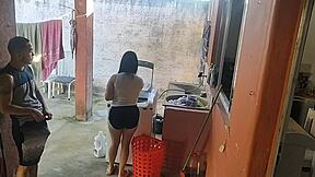 my wife left and the maid couldn't resist my big errect cock, she banged me hard