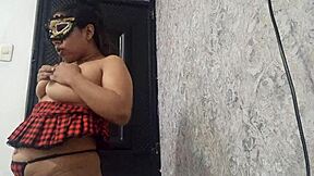 Exotic Dancer Warming Up With Her Open Pussy?