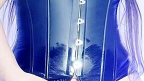 Slutty latina colombian stepmom seduces stepson with giant cameltoe masturbation