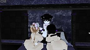 Feeling Intense In Threesome With Petite Femboy