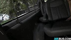 Sexy pornstar Vicki Chase fucks amateurs on bus.