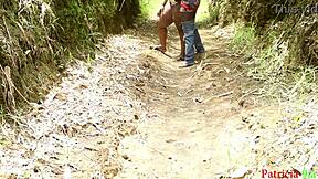 Aunty Bent Over For Outdoor Fuck With Monster Cock