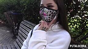 Latina's Passionate Encounter With Cum And Kissing