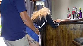 blonde teen bends for big dick creampie