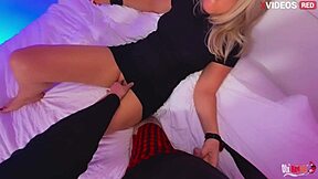 huge milf gives stepson tongue and anal fisting