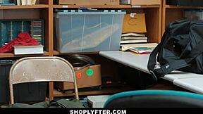 Skinny Teen Alex Harper Blackmailed, Clothes Ripped