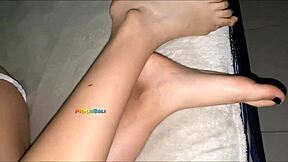 beautiful sister-in-law sucks me while husband is away on trip