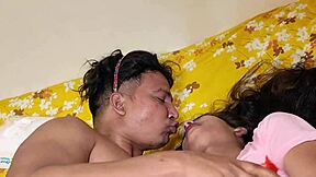 the skinny maid at home sucks my hard cock