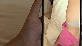 Close-up recording of anal on husband's phone