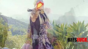 Mortal Cocksleeve Shares Intense Threesome Victory with BFFs