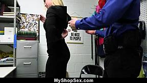 if the teen 18+ follows the officers commands she can leave the store - myshopsex