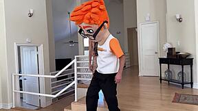 Does Satine's footjob lead to pounding the teen?