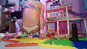 Teen Slut Takes Big Toys In Anal With Pigtails