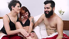 fucking the two half-sisters' asses in surreal sex