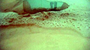 annie enjoys a comfy bubble bath with her body and monster toys