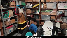 shoplifter sucks officer krissy lynn's pussy for bail