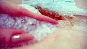 annie enjoys a comfy bubble bath with her body and monster toys